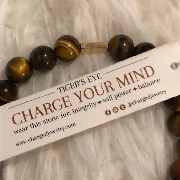 Charged Tiger Eye Bracelet - Picture 3 of 4